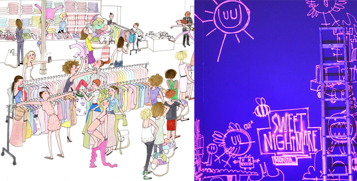 Braderie de printemps + street art en fleurs