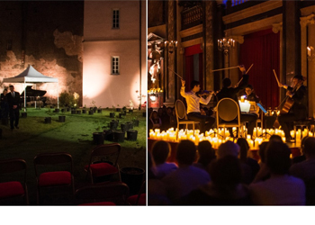 Soirée d'été à la bougie